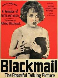 Poster art for "Blackmail."