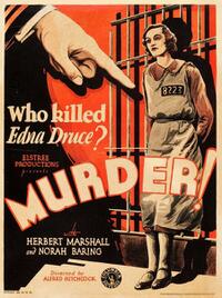 Poster art for "Murder!"