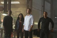 Ludacris, Michelle Rodriguez, Tyrese Gibson and Paul Walker in "Furious 7."