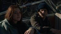 Dakota Fanning as Dena and Jesse Eisenberg as Josh in NIGHT MOVES, directed by Kelly Reichardt.