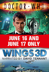 Poster art for "Doctor Who Cybermen + Wings 3D."