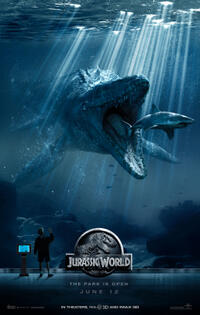 Poster art for "Jurassic World."