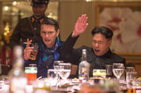 James Franco and Randall Park in "The Interview."