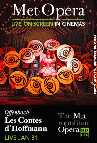 Poster art for "The Metropolitan Opera: Les Contes d'Hoffmann."