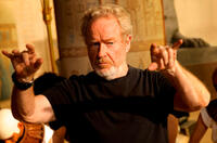 Director Ridley Scott on the set of "Exodus: Gods And Kings."