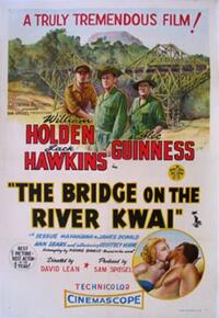 Poster art for "The Bridge on the River Kwai."