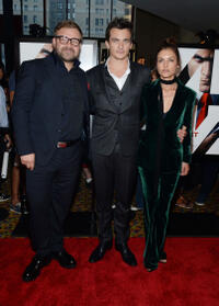Director Aleksander Bach, Rupert Friend and Hannah Ware at the New York premiere of "Hitman: Agent 47."