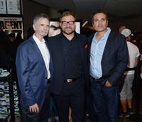 Aleksander Bach, Charles Gordon and Adrian Askarieh at the New York premiere of "Hitman: Agent 47."