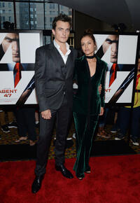 Rupert Friend and Hannah Ware at the New York premiere of "Hitman: Agent 47."