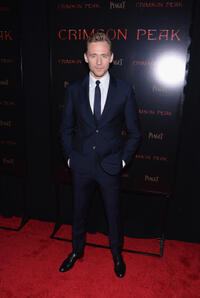 Tom Hiddleston at the New York premiere of "Crimson Peak."