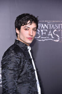 Ezra Miller at the New York premiere of "Fantastic Beasts and Where to Find Them."