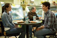 Melissa Benoist as Nicole and Miles Teller as Andrew in "Whiplash."