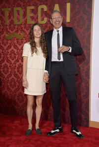 Emilie Livingston and Jeff Goldblum at the California premiere of "Mortdecai."