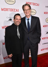 Geoff Zanelli and David Koepp at the California premiere of "Mortdecai."