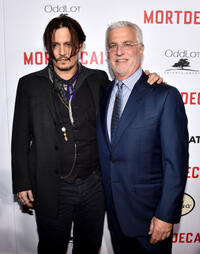 Johnny Depp and Rob Friedman at the California premiere of "Mortdecai."