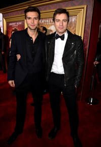 Guy Burnet and Ewan McGregor at the California premiere of "Mortdecai."