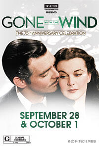 Poster art for "TCM Presents Gone with the Wind."