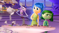 Fear voiced by Bill Hader, Joy voiced by Amy Poehler and Disgust voiced by Mindy Kaling in "Inside Out."