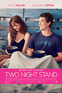 analeigh tipton and miles teller in Two Night Stand poster 