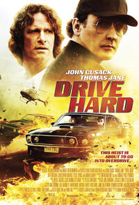 Poster art for "Drive Hard."
