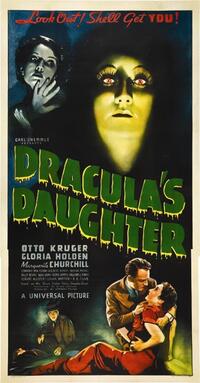 Poster art for "Dracula's Daughter."