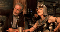 Director Ridley Scott and Sigourney Weaver on the set of "Exodus: Gods And Kings."