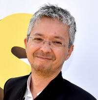 Pierre Coffin at the California premiere of "Minions."