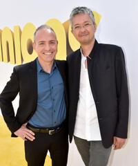 Kyle Balda and Pierre Coffin at the California premiere of "Minions."