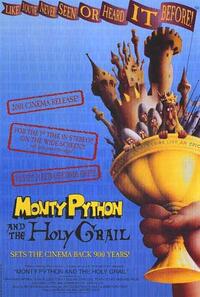 Poster art for "Monty Python and the Holy Grail."