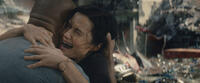 Dwayne Johnson as Ray and Carla Gugino as Emma in "San Andreas."