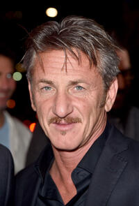 Sean Penn at the California premiere of "The Gunman."
