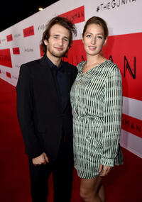 Hopper Penn and Uma Von Wittkamp at the California premiere of "The Gunman."