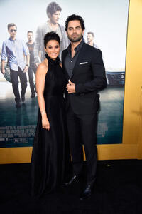 Emmanuelle Chriqui and Adrian Bellani at the California premiere of "Entourage."