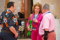 Kevin James as Paul Blart, Ana Gasteyer as Mrs. Gundermutt and Gary Valentine as Saul Gundermutt in "Paul Blart: Mall Cop 2."