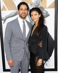 Adam Rodriguez and Guest at the California premiere of "Magic Mike XXL."