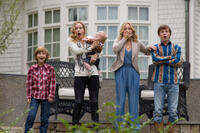 Steele Stebbins as Kevin Griswold, Leslie Mann as Audrey Crandall, Christina Applegate as Debbie Griswold and Skyler Gisondo as James Griswold in "Vacation."