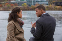 Gugu Mbatha-Raw and Will Smith in "Concussion."