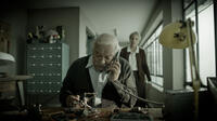 Ze ev Revah as Yehezkel and Levana Finkelshtein as Levana in "The Farewell Party."