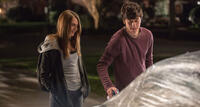 Cara Delevingne as Margo and Nat Wolff as Quentin in "Paper Towns."
