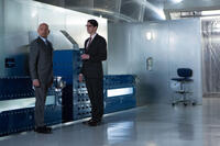 Ben Kingsley as Damian Hale and Matthew Goode as Albright in "Self/less."