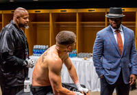 Forest Whitaker, Jake Gyllenhaal and Curtis Jackson in "Southpaw."