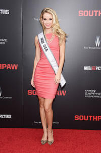 Miss USA 2015 Olivia Jordan at the New York premiere of "Southpaw."