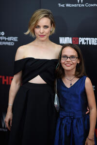 Rachel McAdams and Oona Laurence at the New York premiere of "Southpaw."
