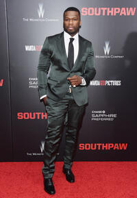 Curtis Jackson at the New York premiere of "Southpaw."