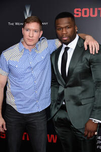Joseph Sikora and Curtis Jackson at the New York premiere of "Southpaw."