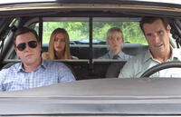 Michael Mosley as detective Dixon, Sofia Vergara as Daniella Riva, Reese Witherspoon as Cooper and Matthew Del Negro as detective Hauser in "Hot Pursuit."