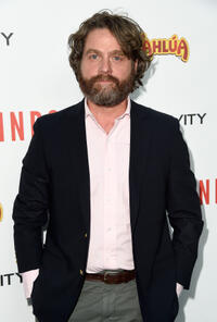 Zach Galifanakis at the California premiere of "Masterminds."
