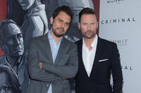 Ariel Vromen and Brian Tyler at the New York premiere of "Criminal."