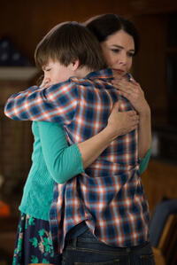 Lauren Graham as Pamela Wincott and Josh Wiggins as Justin Wincott in "Max."