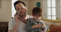 Nick Kroll and Caleb and Matthew Paddock in "Adult Beginners."